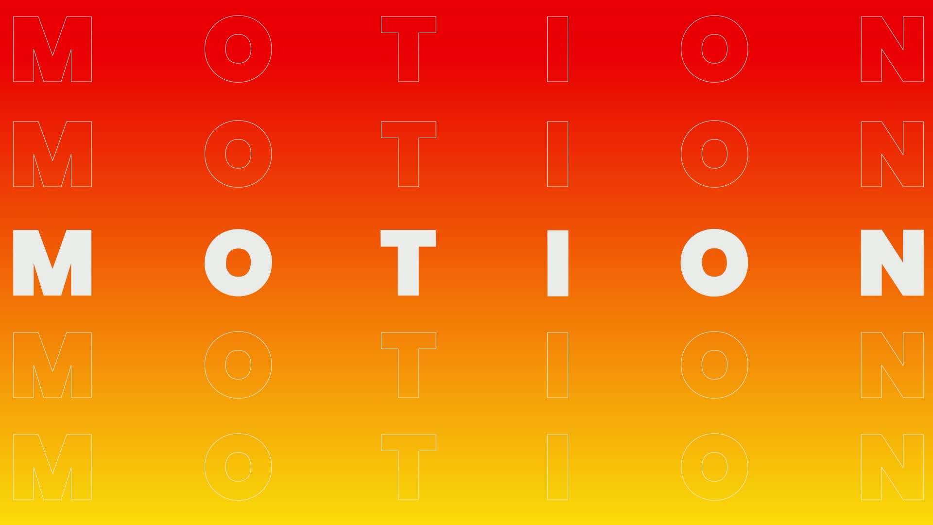 Title frame from motion and 3D animation reel